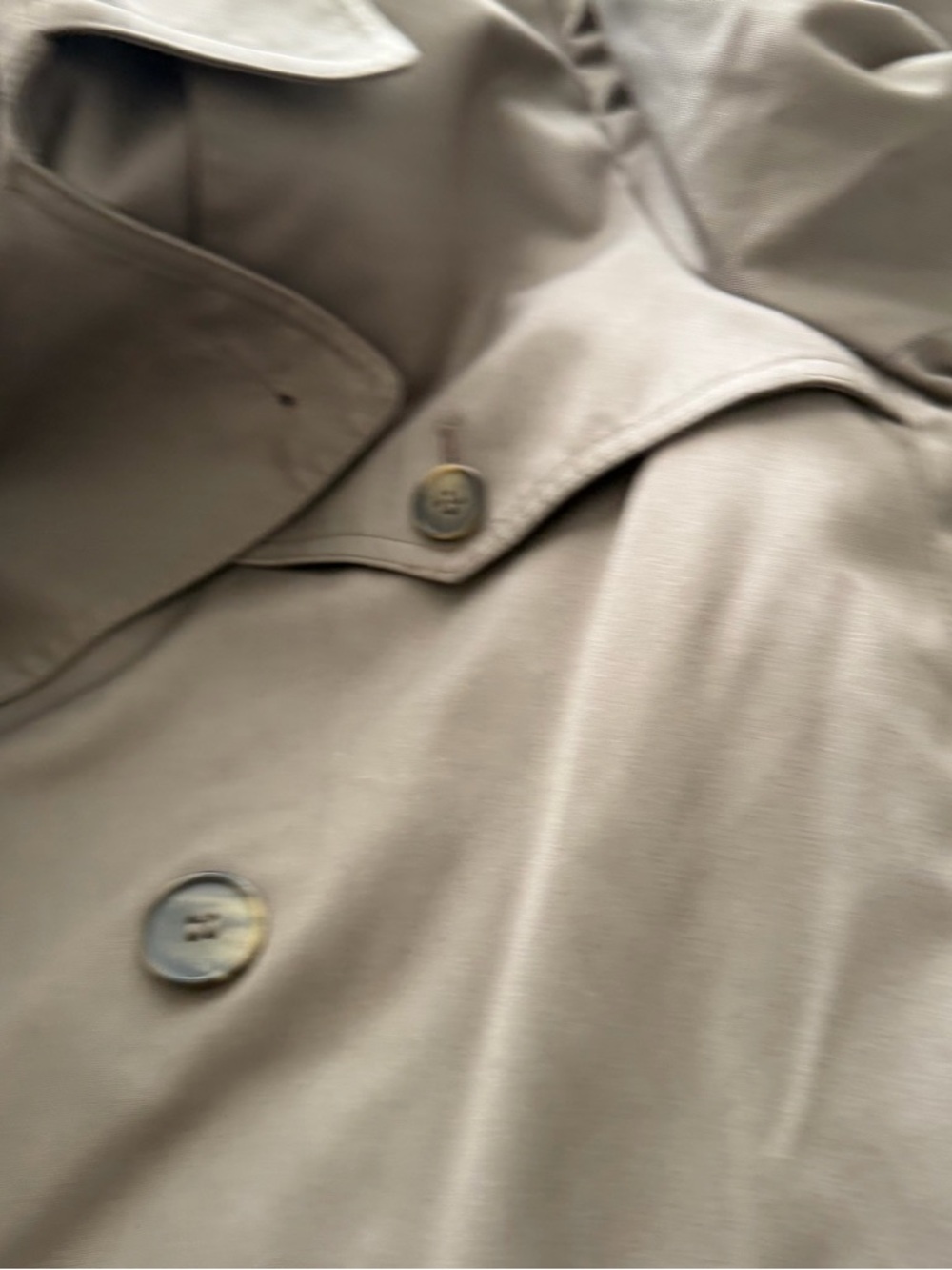 Vintage 80s Arnie II Trench Coat Men’s 40 Reg Taupe. - Picture 13 of 15